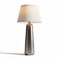 Metal table lamp with fabric shade for living room use 25 x 25 x 60cm