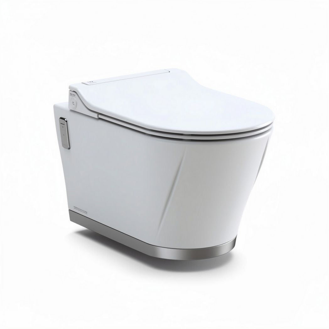 Smart toilet with heated seat and integrated bidet functionality 75 x 40 x 50cm